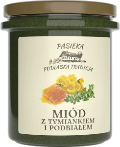 Z tymiankiem i podbiałem - miód 400 g