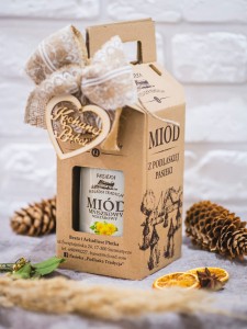 Prezent dla Babci miód mniszkowy w kartoniku