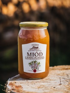 Z bobiku ze spadzią - miód nektarowo-spadziowy 1200 g