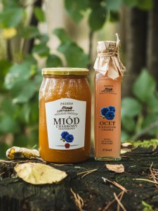 Miód chabrowy + ocet z kwiatów chabra - zestaw