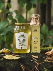 Miód akacjowy + ocet z kwiatów akacji - zestaw