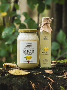 Miód mniszkowy + ocet z mniszka - zestaw