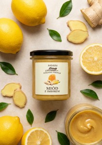 Z imbirem - miód 400 g