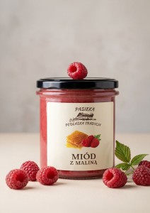 Z maliną - miód 400 g